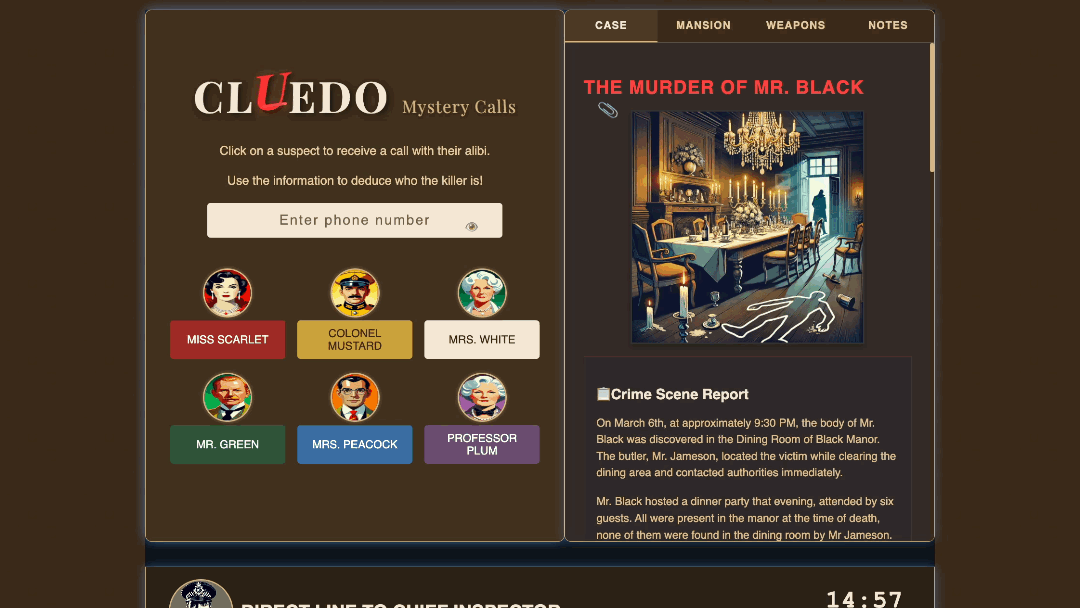 Cluedo Cluedeo Calls